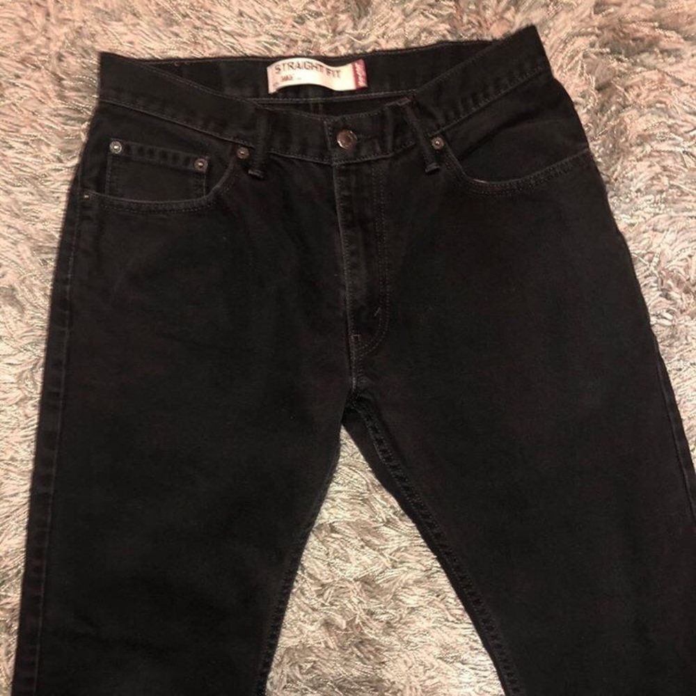 Black straight fit jeans size 30